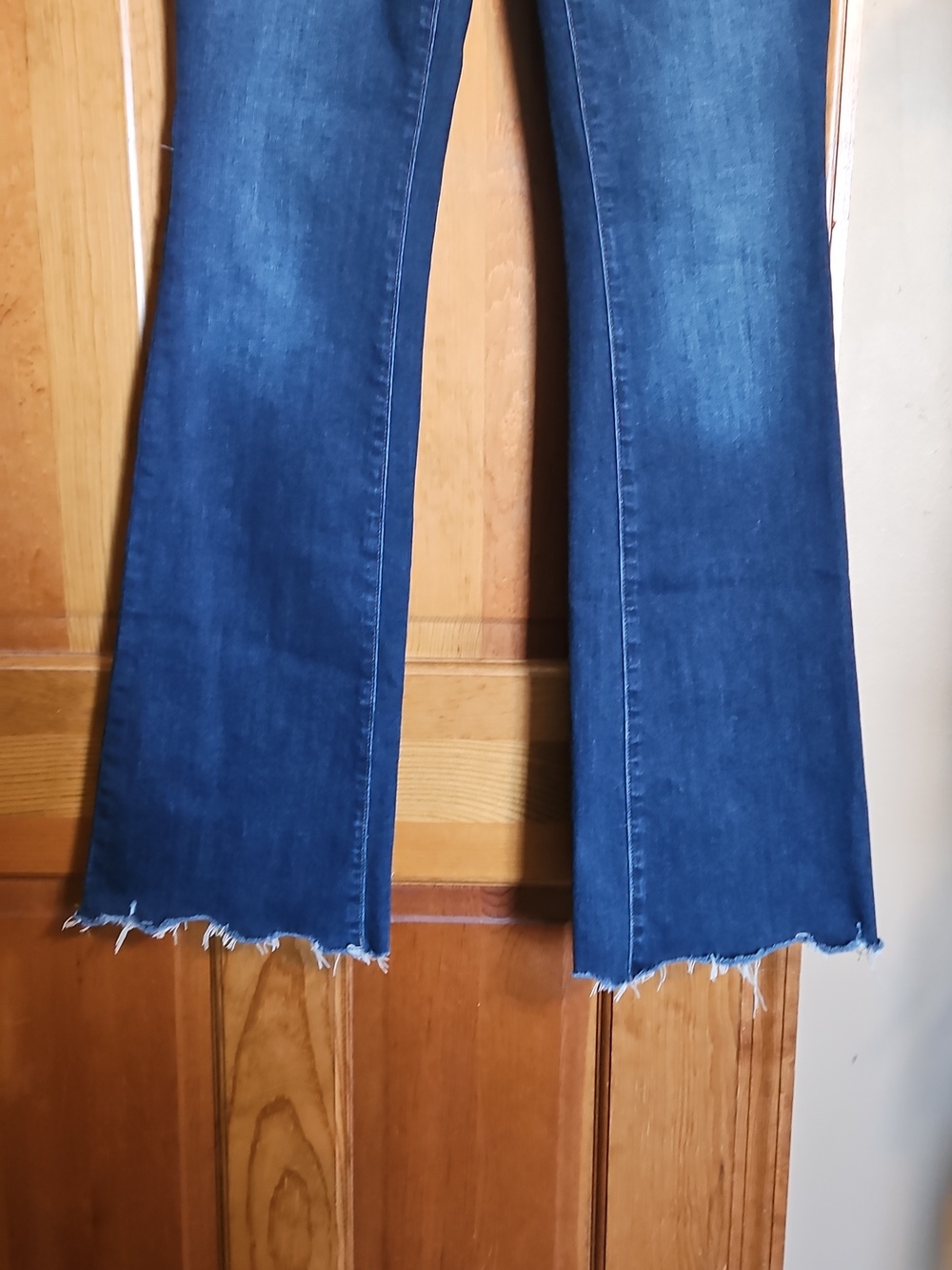 PAIGE Skyline Boot Dark Blue Mid-Rise Boot Cut Jeans - Picture 3 of 10